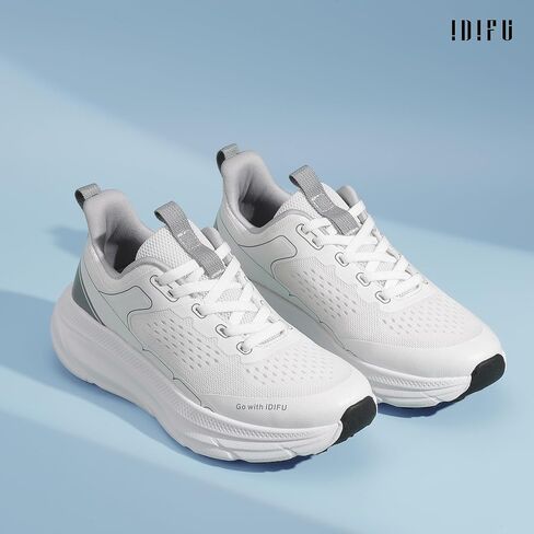 IDIFU Women's Running Shoes Slip On Walking Tennis Shoes Non Slip Comfortable Fashion Sneakers Gym Athletic Sports Shoes for Women Lightweight Breathable Workout Cross Training in Saudi Arabia