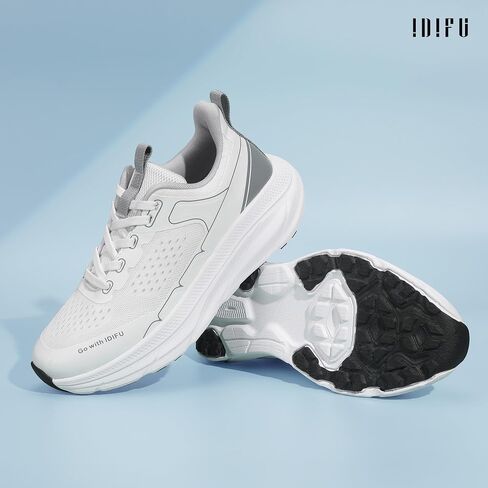 IDIFU Women's Running Shoes Slip On Walking Tennis Shoes Non Slip Comfortable Fashion Sneakers Gym Athletic Sports Shoes for Women Lightweight Breathable Workout Cross Training in Saudi Arabia
