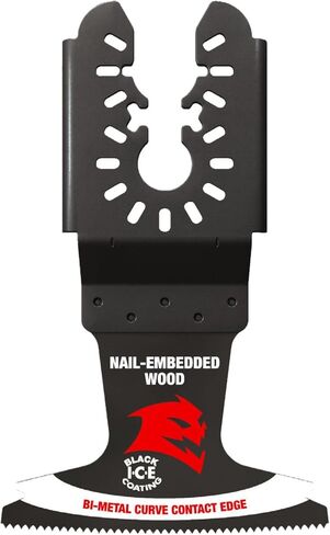 Diablo Demo Demon Universal Fit Bi-Metal Oscillating Tool Blade for Nail-Embedded Wood - 2-1/2" Cutting Width, 1-1/2" Cutting Depth, 10-Pack - DOU250BW10 in Saudi Arabia