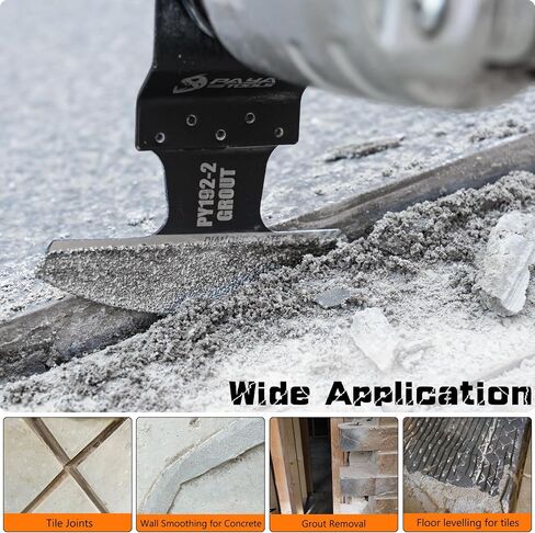 Universal Fit 40-50 Grit Diamond-Grit Edge Oscillating Blade for Grout Removal - 2-3/4" Cutting Width (3-Pack) in Kuwait