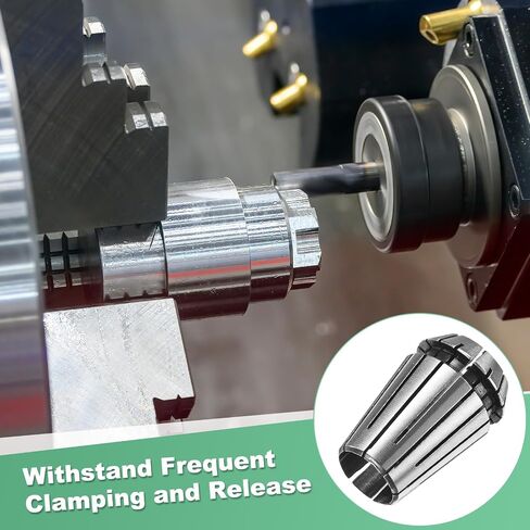 ER20 Spring Collet ، قطر كوليت الصلب الصلب 40CR 1/8mm لتكثيل آلية/أداة طحن المخرطة CNC [Silver ، 1.3x0.8/32x21mm] in Saudi Arabia