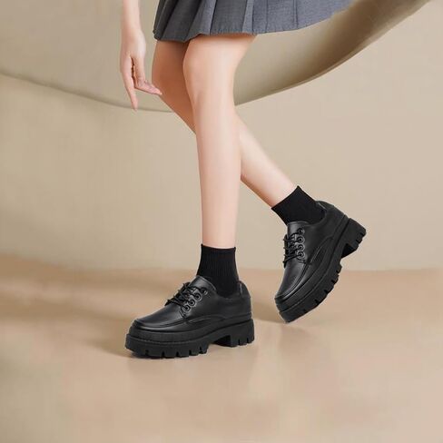 أحذية Memon Oxford للنساء ، منصة Oxfords للنساء ، منخفضة الكعب الدنيتي in Kuwait