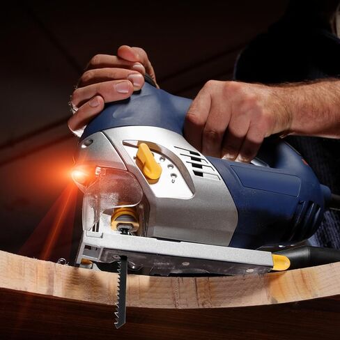 Jig Saw Blades for Wood, 5 Pieces T Shank Jigsaw Blades Carbon Steel Jig Saw Blade Set Heavy Duty T344D Jigsaw Blade for Metal PVC Plastic Plywood Hardwood Woodworking Cutting in Saudi Arabia