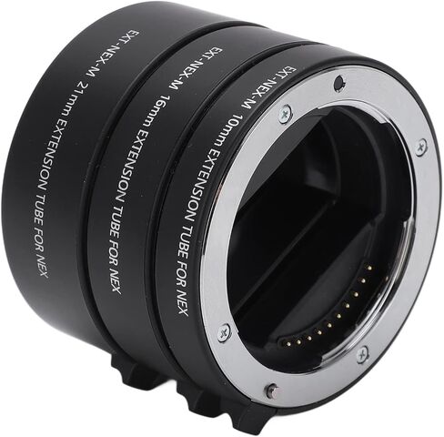 Advanced Macro Extension Tube Adapter Ring Set for E Mount Lenses Auto Focus with Three Different Lengths in Saudi Arabia