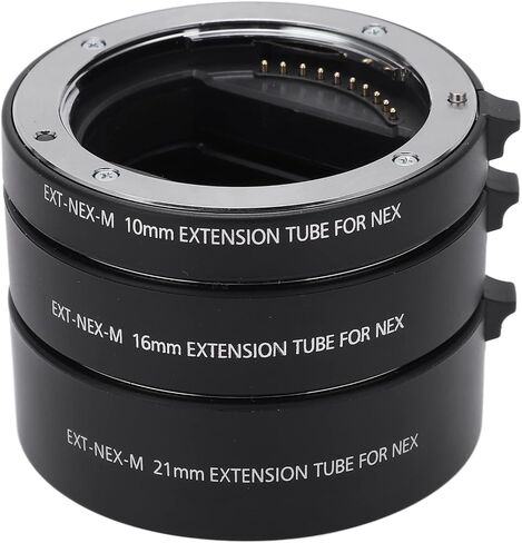 Advanced Macro Extension Tube Adapter Ring Set for E Mount Lenses Auto Focus with Three Different Lengths in Saudi Arabia