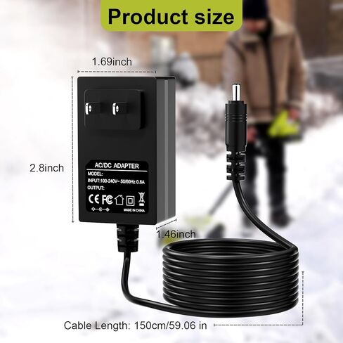 شاحن لـ Snow Joe & Sun Joe 24V Lithium Ion ، متوافق مع IBAT24،24VBAT ، 24VBAT-LTE ، 24VBAT-LT ، 24VBAT ، 24VBAT-XR PRATTION PRAWER COLL in Kuwait