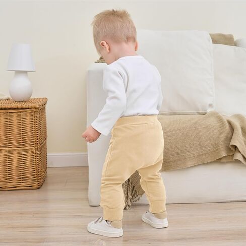 2-Pack Baby Boy Pant Toddler Jogger Pants Toddler Boy Sweatpants Casual Basic Infant Newborn Leggings in Kuwait