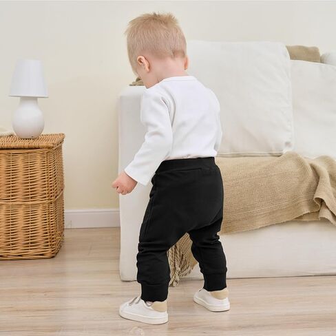 2-Pack Baby Boy Pant Toddler Jogger Pants Toddler Boy Sweatpants Casual Basic Infant Newborn Leggings in Kuwait