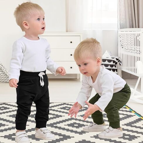 2-Pack Baby Boy Pant Toddler Jogger Pants Toddler Boy Sweatpants Casual Basic Infant Newborn Leggings in Kuwait