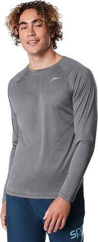 Speedo Men's UV Swim Shirt Basic Easy Long Sleeve Regular Fit in Kuwait