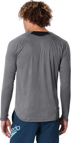 Speedo Men's UV Swim Shirt Basic Easy Long Sleeve Regular Fit in Kuwait