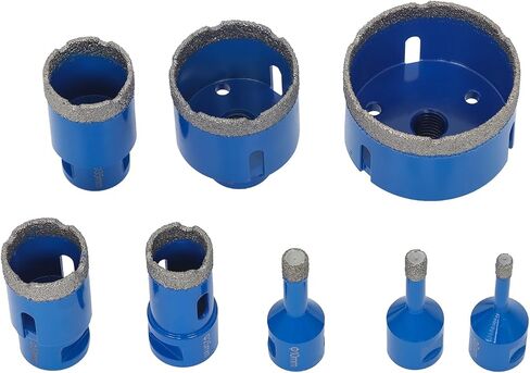 Wflnhb 8 PCS M14 ثقب الماس الماسي الماسي المنشار بتثبت بتات بتناسب لتناسب الزجاج الصلب بلاستيك رخام. in Saudi Arabia