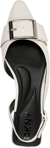 DKNY Women's Clemma Slingback Loafer Mule مع تفاصيل الحزام الصندل الكعب in Kuwait