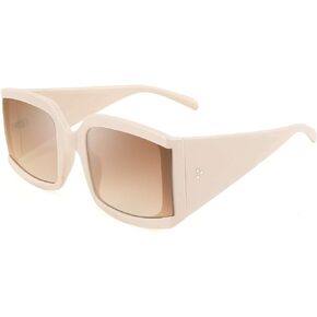 FEISEDY Vintage Shades Oversized Luxury Square Sunglasses Thick Eyewear Frame Men Women B2672