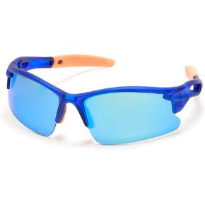 Skechers Women's SE6291 Rectangular Sunglasses, Matte Blue/Blue Mirror, 62/11/120