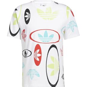 adidas Originals All Over Print Tee White/Multicolor 2XL