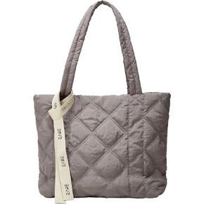 Quilted Shoulder Bag for Women Puff Hobo Handbag Lightweight Tote Bag Padding Bag Satchel Gym Bag Travel Bag 2024