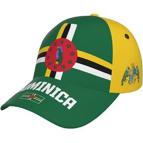 DABOYOZHZH Dominica Flag Dominican Cool Baseball Cap 3D Full Print Adult Unisex Adjustable Hat Soccer Patriotic Caps