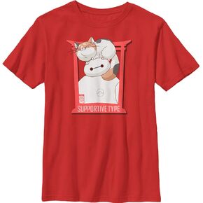 Fifth Sun Big Hero Six Series Supportive Type Boy's Solid Crew Tee