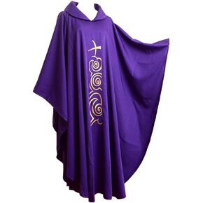 BLESSUME Chasuble Vestments Purple Church Priest Garment