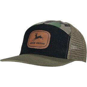 John Deere Print Camo/Trucker Mesh-Camo-One Size