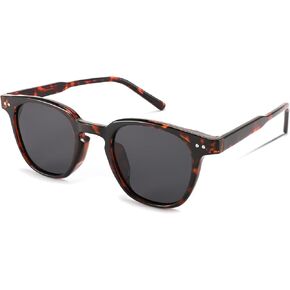 FEISEDY Classic Polarized Sunglasses Retro Round Sunglasses for Women Men Trendy Shades B0002