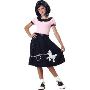 California Costumes 50's Hop with Poodle Skirt Child Costume, Medium