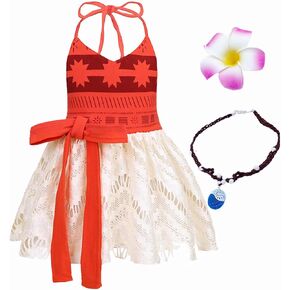 AOVCLKID Girls Princess Costume Little Girls Movie Role-play Outfits with Accessories