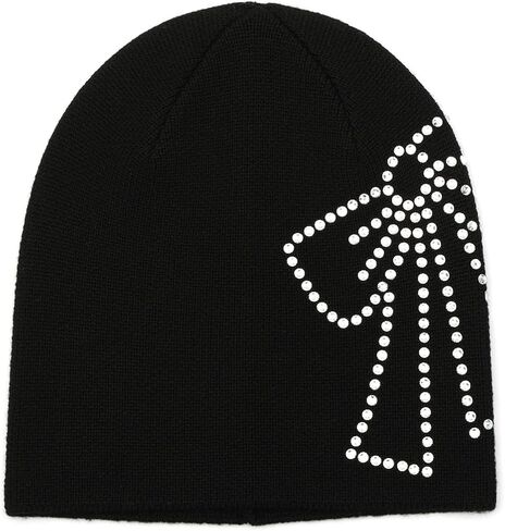 Kate Spade New York Trompe Loeil Bow Beanie Black One Size in Saudi Arabia