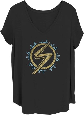 Marvel Women's Ms Icon Junior's Plus Short Sleeve Tee Shirt in Saudi Arabia