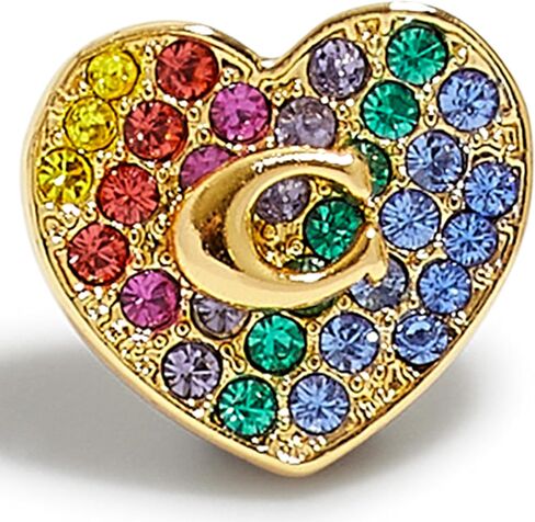 COACH Pave Heart Stud Earrings in Saudi Arabia