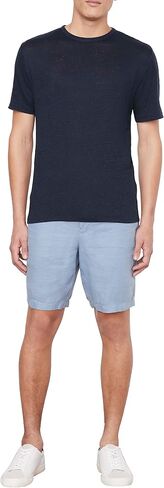 Vince Men's Linen S/S Crew in Saudi Arabia