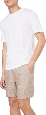 Vince Men's Linen S/S Crew in Saudi Arabia