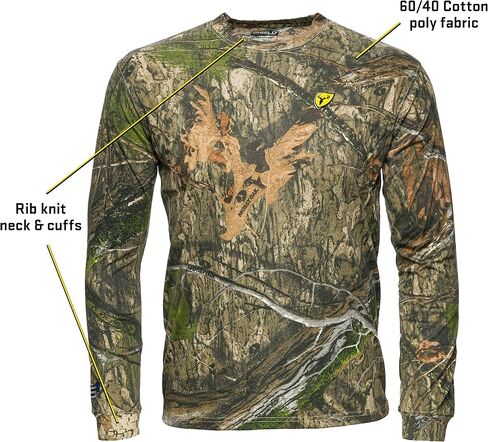 SCENTBLOCKER Scent Blocker Fused Cotton Lightweight Long-Sleeve Shirt, Camo Hunting Clothes in Saudi Arabia