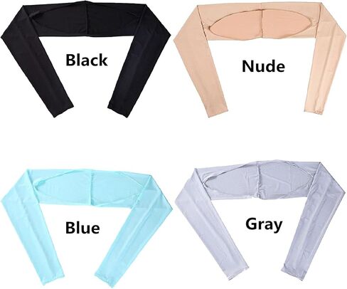 Iphree نساء تبريد شال أكمام للذراع مع فتحة إصبع لركوب الدراجات المضادة للأشعة فوق البنفسجية الرياضة الغولف الذراع كم برودة تتغاضى in Kuwait