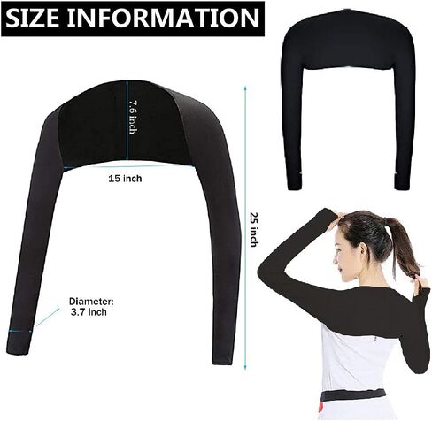 Iphree نساء تبريد شال أكمام للذراع مع فتحة إصبع لركوب الدراجات المضادة للأشعة فوق البنفسجية الرياضة الغولف الذراع كم برودة تتغاضى in Kuwait