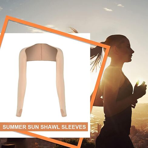 Iphree نساء تبريد شال أكمام للذراع مع فتحة إصبع لركوب الدراجات المضادة للأشعة فوق البنفسجية الرياضة الغولف الذراع كم برودة تتغاضى in Kuwait