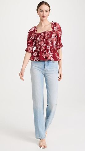 بلوزة Playa Lucila للسيدات برقبة مربعة in Kuwait