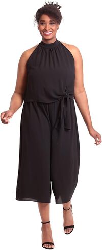 London Times womens Mock Neck Halter Jumpsuit in Saudi Arabia