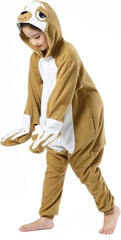 Polyster Unisex Child Pajamas Halloween Animal Cosplay Red Panda Costume Chirstmas Anime One-Piece Onesie for Girls Boys 10-12 Years (10(125#), Red Panda) in Kuwait