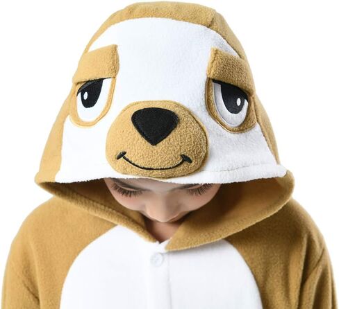 Polyster Unisex Child Pajamas Halloween Animal Cosplay Red Panda Costume Chirstmas Anime One-Piece Onesie for Girls Boys 10-12 Years (10(125#), Red Panda) in Kuwait