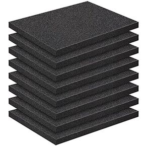 Amylove 16 x 12 x 0.5 Polyurethane Foam Sheet Foam Pad for Case Packing Toolbox Storage and Crafts (4 Pcs)