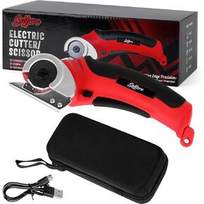 Sellere Electric Cutter for Cardboard Carpet Fabric with Carrying Case (Cordless Electric Cutter, Plastic, One Size)