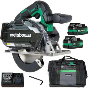 Metabo HPT 18V MultiVolt™ Circular Saw Kit | 5-3/8-Inch Metal Cutting Saw | Lifetime Tool Warranty | CD1805DB