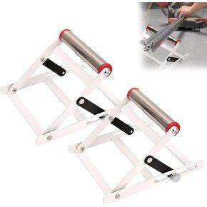 2Pc Adjustable Cutting Machine Support Frame, Table Saw Stand Height Adjustable, Metal Cutting Machine Work Support Stand, Cutting Machine Attachment, Suitable for Farm Outdoor Labor Production