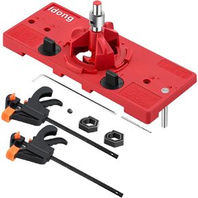 35mm Hinge Hole Jig Drill Guide Set, Woodworking Puncher Hinge Drilling Tool Set，Suitable for Face Frame Cabinet Cupboard Door Hinges Installation