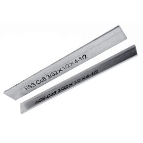 Set of 2 8% Cobalt 3/32" x 1/2" x 4-1/2" for Lathe Parting Cut Off Blade Parallel Tyle