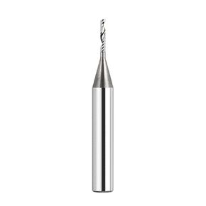 SpeTool O Flute Spiral Rouer Bits 1/4 Inch Shank 1/16 Inch Cutting Diameter, Solid Carbide Upcut CNC Router Bit Single Flute End Mill for Aluminum Acrylic Metal Milling Cutter