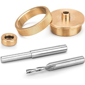 Router Inlay Kit Replacement for Solid Brass Router Inlay Kit 71333 Fits for 1/4 Router Templates.