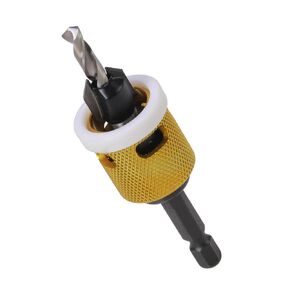 11/64"x1/2" Carbide Tipped Countersink Drill Bits with Low Friction Depth Stop, 1/4" Quick Change Hex Shank Countersink Drill with Replaceable HSS Pilot Drill Bit for Plastic, Woodworking